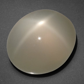 Pedra da lua estrela creme natural 20,40ct, transparente, transparente/translúcido