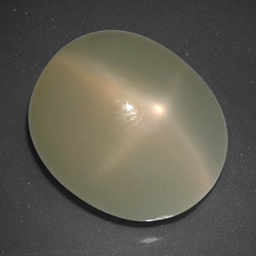Pedra da lua estrela creme natural 9,57ct, transparente, transparente/translúcido