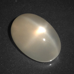 Pedra da lua estrela laranja natural 5,54ct, transparente, transparente/translúcido