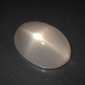 Pedra da Lua Estrela Laranja claro Natural 6.14ct, Transparente, Transparente/Translúcido