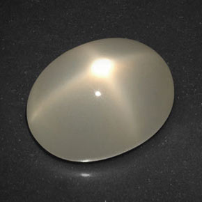 Pedra da lua estrela laranja natural 7,17ct, transparente, transparente/translúcido