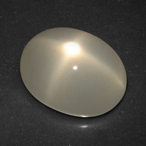Pedra da lua estrela laranja natural 7,17ct, transparente, transparente/translúcido