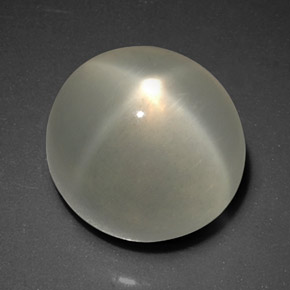 Pedra da lua estrela creme natural 7,95ct, transparente, transparente/translúcido
