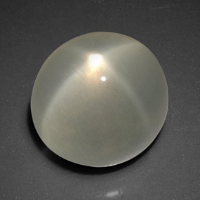 Pedra da lua estrela creme natural 7,95ct, transparente, transparente/translúcido
