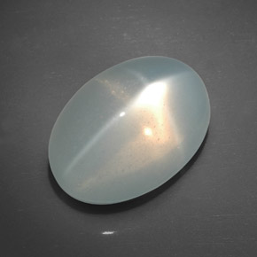 Pedra da lua estrela creme natural 24,20ct, transparente, transparente/translúcido