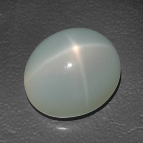 Pedra da lua estrela creme natural 13,88ct, transparente, transparente/translúcido