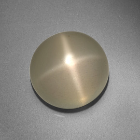 Pedra da lua estrela creme natural 13,66ct, corte redondo, translúcido