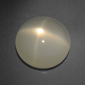 Pedra da lua estrela creme natural 16,68ct, corte redondo, translúcido