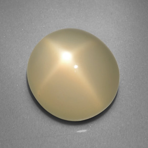 Pedra da lua estrela creme natural 9,20ct, corte oval, translúcido