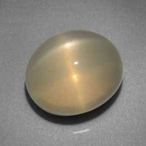 Pedra da lua estrela creme natural 10,31ct, corte oval, translúcido