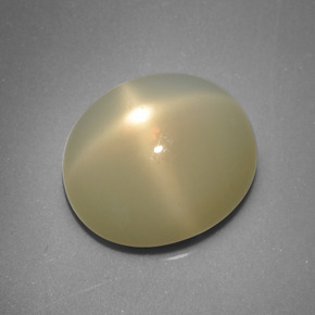 Pedra da lua estrela creme natural 8,67ct, corte oval, translúcido