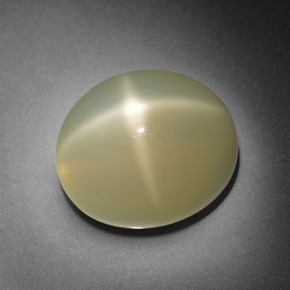 Pedra da lua estrela creme natural 13,24ct, corte oval, translúcido