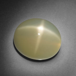 Pedra da lua estrela creme natural 13,24ct, corte oval, translúcido