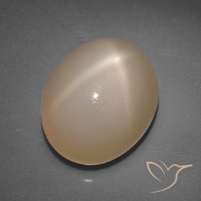 Pedra da Lua Estrela Laranja Médio Natural 6.89ct, oval, Translúcido