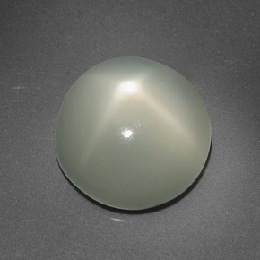 Pedra da lua estrela creme natural 6,95ct, corte redondo, translúcido