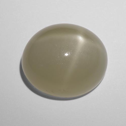 Pedra da lua estrela amarelo natural 10,43ct, corte oval, translúcido