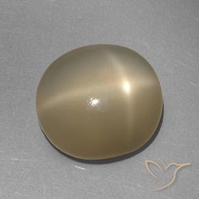 Pedra da Lua Estrela Laranja acastanhado Natural 6.41ct, oval, Translúcido