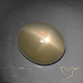 Pedra da Lua Estrela Laranja médio-escuro Natural 5.65ct, Corte Oval, Translúcido