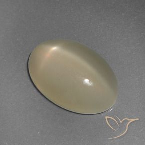 Pedra da Lua Estrela Luz amarela Natural 6.72ct, oval, Translúcido