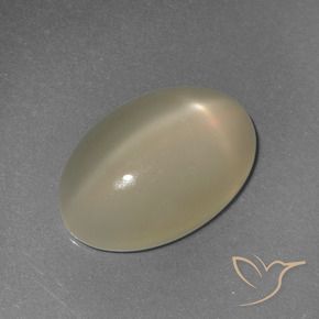 Pedra da Lua Estrela Luz amarela Natural 6.72ct, oval, Translúcido