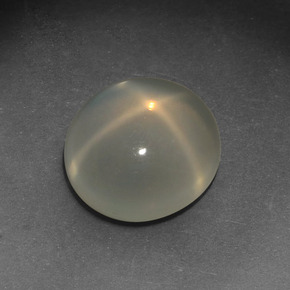 Pedra da lua estrela creme natural 4,26ct, corte oval, translúcido