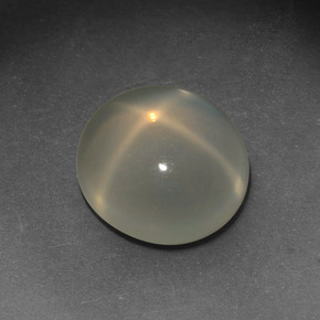Pedra da lua estrela creme natural 4,26ct, corte oval, translúcido