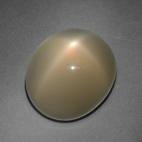Pedra da lua estrela laranja natural 10,88ct, corte oval, translúcido