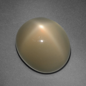 Pedra da lua estrela laranja natural 10,88ct, corte oval, translúcido