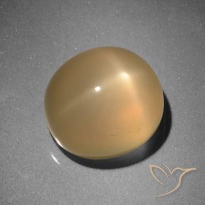 Pedra da Lua Estrela Laranja Médio Natural 6.73ct, oval, Translúcido