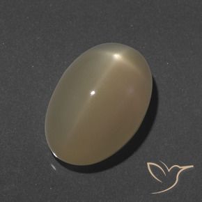 Pedra da Lua Estrela Laranja médio-escuro Natural 9.46ct, oval, Translúcido