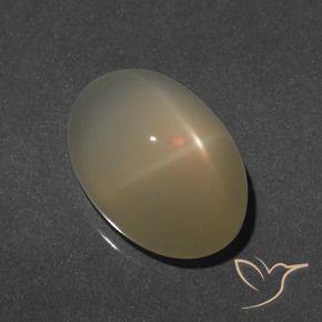 Pedra da Lua Estrela Luz amarela Natural 8.92ct, oval, Translúcido
