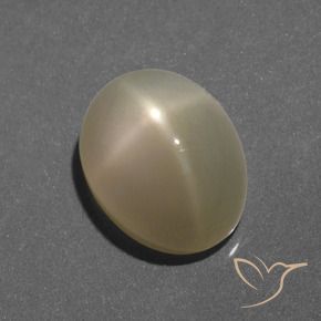 Pedra da Lua Estrela Luz amarela Natural 6.35ct, Corte Oval, Translúcido