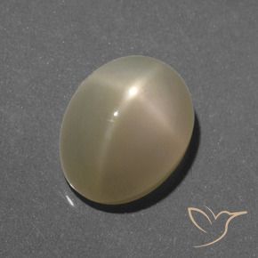 Pedra da Lua Estrela Luz amarela Natural 6.35ct, Corte Oval, Translúcido