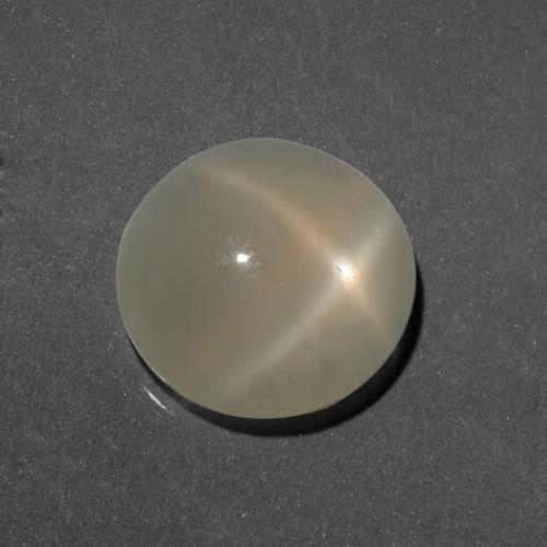 Pedra da lua estrela dourado natural 6,14ct, corte redondo, translúcido