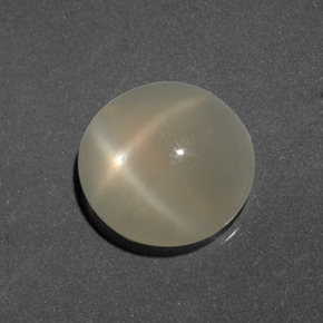 Pedra da lua estrela dourado natural 6,14ct, corte redondo, translúcido