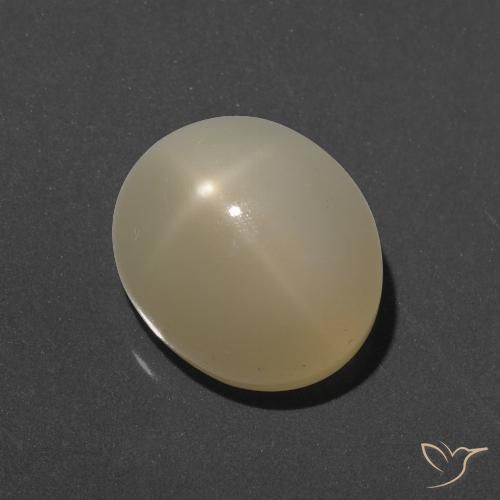 7.49ct Natural Luz amarela Pedra da Lua Estrela, oval, Translúcido