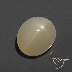Pedra da Lua Estrela Luz amarela Natural 7.49ct, oval, Translúcido