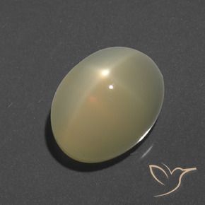 Pedra da Lua Estrela Luz amarela Natural 7.95ct, oval, Translúcido
