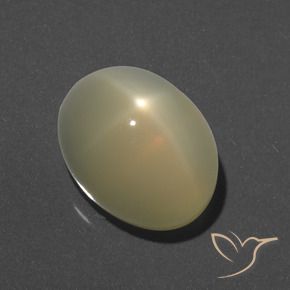 Pedra da Lua Estrela Luz amarela Natural 7.95ct, oval, Translúcido