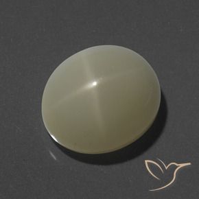 Pedra da Lua Estrela Luz amarela Natural 8.98ct, oval, Opaco