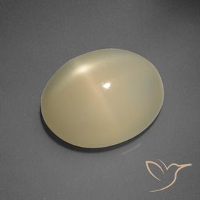 Pedra da Lua Estrela Luz amarela Natural 5.83ct, oval, Translúcido