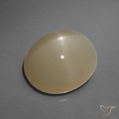 6.05ct Natural Laranja médio-escuro Pedra da Lua Estrela, oval, Translúcido