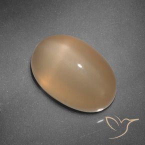 Pedra da Lua Estrela Laranja Médio Natural 5.37ct, oval, Translúcido