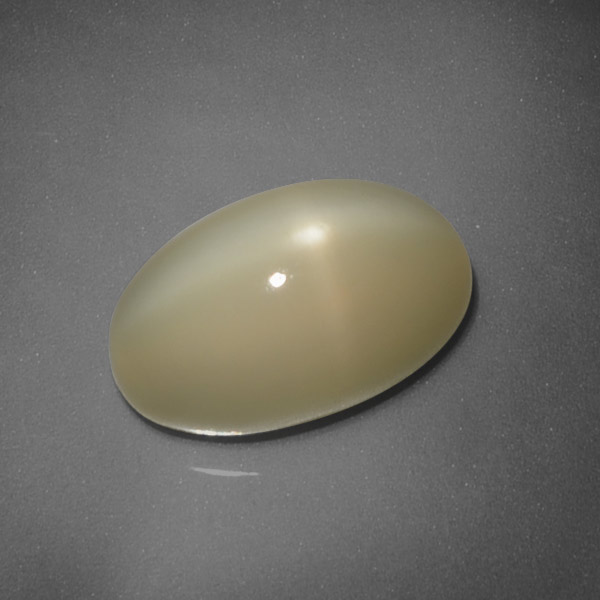 Pedra da Lua Estrela Luz Dourada Natural 5.25ct, Corte Oval, Translúcido