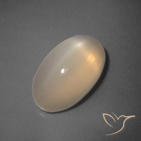 Pedra da Lua Estrela Laranja Médio-Claro Natural 5.51ct, oval, Translúcido