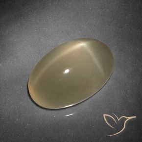 Pedra da Lua Estrela Tortilha Clara Marrom Natural 9.25ct, oval, Translúcido