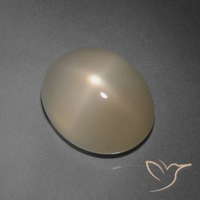 Pedra da Lua Estrela Marrom Pálido Natural 7.89ct, oval, Translúcido