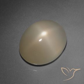 Pedra da Lua Estrela Marrom Pálido Natural 7.89ct, oval, Translúcido