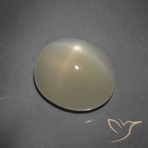 Pedra da Lua Estrela Marrom Terroso Natural 7.24ct, oval, Translúcido