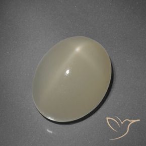 Pedra da Lua Estrela Marrom claro Natural 7.55ct, oval, Translúcido